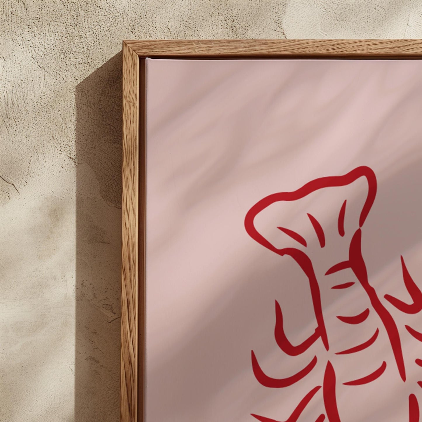 You're My Lobster Poster - Pink Wall Art, Bedroom Print, Anniversary Gift, Decor for Couples, Valentine's Print