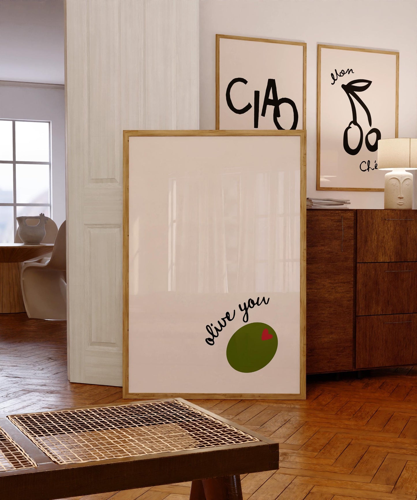 Olive You Poster - Valentine’s Wall Art - Neutral Home Decor